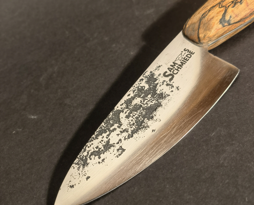 Chefkoch "Mini" Klinge mit Schmiedehaut