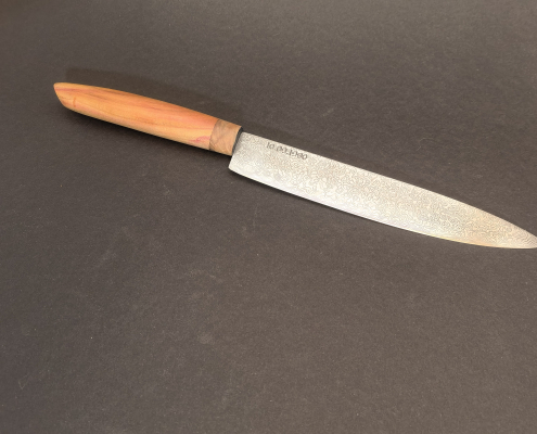 Damast Filetiermesser mit Maulbeerenholzgriff Damast Filetiermesser mit Maulbeerenholzgriff