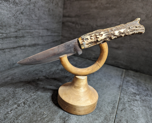 Hirschfänger mit Damastklinge